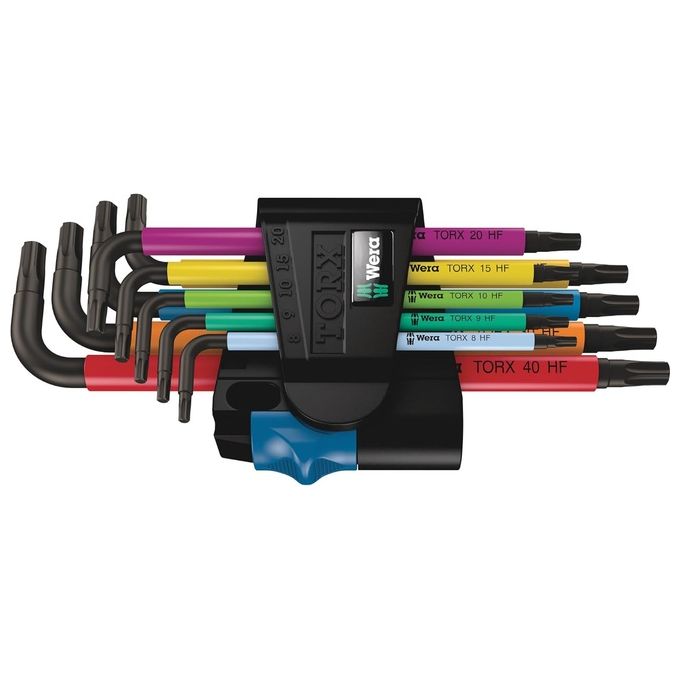 Wera 967-9 TX Multicolour HF 1 Set Chiavi a L con Ritegno Vite