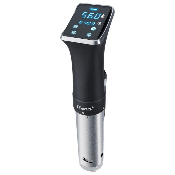 Steba SV 75 Circolatore a Immersione per Sous-Vide Potenza 800 W Temperatura fino a 90 °C Precisione 0,1 °C Flusso 12 l-min colore Nero e Acciaio inossidabile