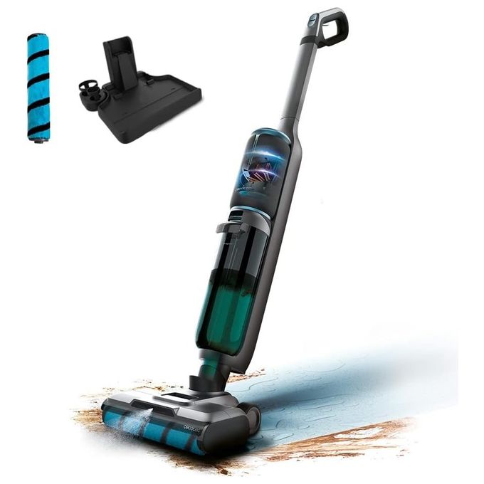 Cecotec 05852 FreeGo WashandVacuum Spray Lavapavimenti Senza Filo 250 W 35 min autonomia 700 ml serbatoio colore Nero