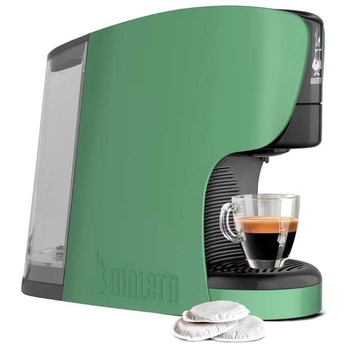 Bialetti 098150531 Dama Macchina da caffe' a Cialde ESE 0,4 L 15 bar 1450 W con 30 Cialde ESE 44mm incluse colore Rosso