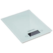 Kenwood DS401.W Bilancia Elettronica da Cucina con Piano in Vetro Bianco Display Elettronico e Piedini Antiscivolo Spegnimento Automatico Doppio Sistema di Misurazione (gr-oz) BIANCO Single