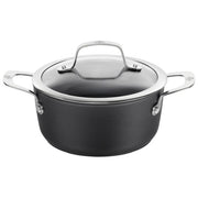 Ballarini 1006986 Alba Casseruola Alta con Coperchio 2.7 L in Alluminio con Rivestimento Keravis Ti-X Titanium Compatibile Induzione colore Grigio