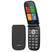 Brondi 10281060 Raptor Telefono per anziani Display 2.8'' Dual SIM USB-C Batteria 800 mAh colore Nero Metal