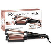 Bellissima GT20 400 My Pro Beach Waves Piastra per Onde 2 in 1 Ceramica 330 W 3 Temperature 160-200°C colore Nero