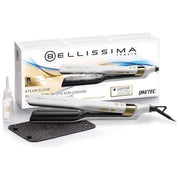 BELLISSIMA 11808 Steam Elixir Piastra per Capelli a Vapore Ceramica Argan 4 Temperature 170°C 230°C 235 W colore Bianco