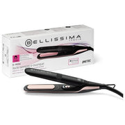 Bellissima 11877 B MINI Piastra per capelli da Viaggio Ceramica 200°C Multivoltaggio colore Nero Rosa