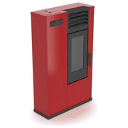 Punto Fuoco B2_0144182 Susy Slim Stufa a Pellet 7.5 kW 12 Kg serbatoio 70-160 m² Classe 4 stelle colore Rosso