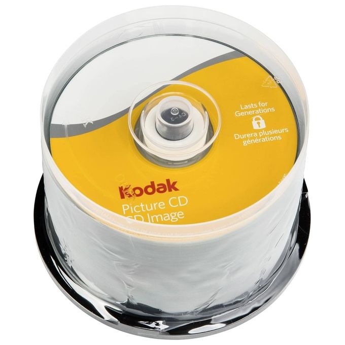 KODAK 1468354 Picture CD Global 50 CD vergini per archiviazione fotografica colore Nero
