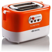Ariete 159 Toastime Tostapane con Pinze 2 Fette 9 Livelli di Doratura 700 W colore Arancione