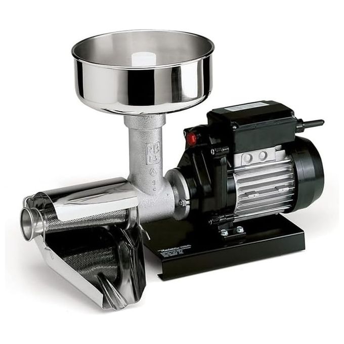 Reber 20800N Passapomodoro Elettrico 450W 70-140 Kg-h 3 Accessori in Acciaio Inox Made in Italy