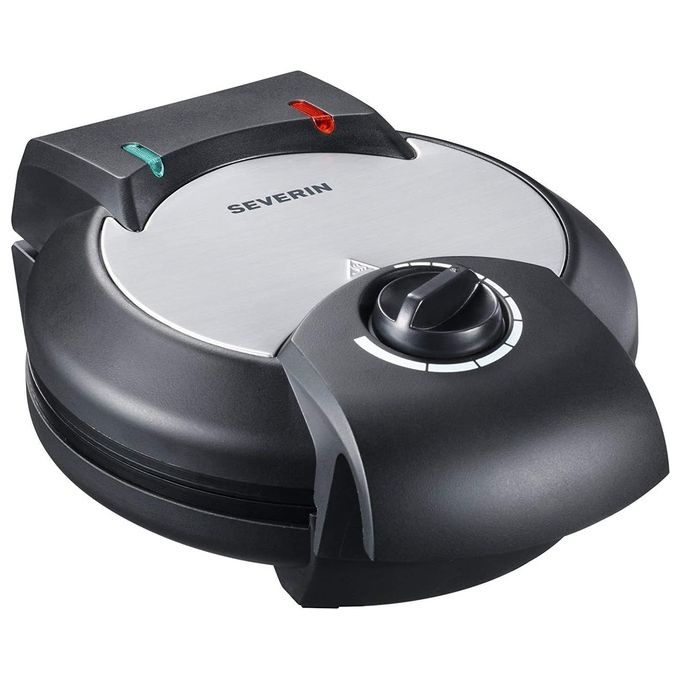 Severin WA 2103 Macchina per Waffle a Cuore 4 Waffle 1200 W Antiaderente Termostato Regolabile colore Nero Argento