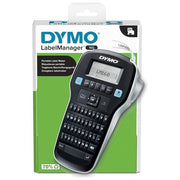 DYMO 2174611 LabelManager 160 Stampante per Etichette con Tastiera QWERTZ Schermo LCD e Tecnologia di Stampa a Trasferimento Termico 300 dpi Alimentazione con 6 Batterie AAA o Alimentatore Opzionale colore Nero