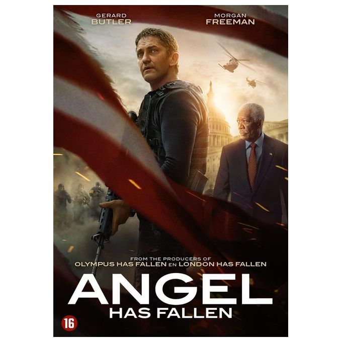 DFW Angel Has Fallen DVD Film Azione 2019 Gerard Butler Morgan Freeman lingua inglese