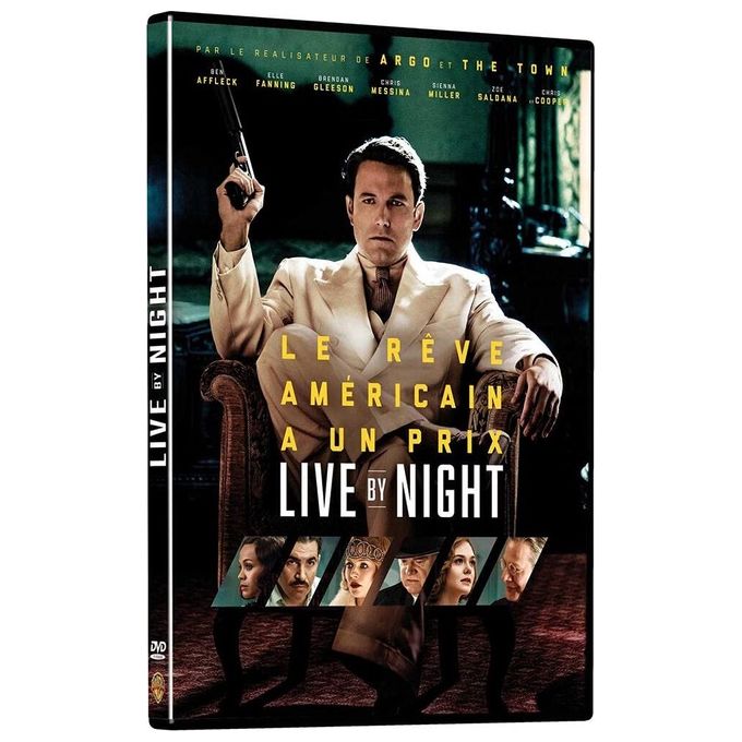 Warner Bros Live by Night DVD Film Giallo Thriller di Ben Affleck 123 min Audio Dolby Surround Zona 2 PAL