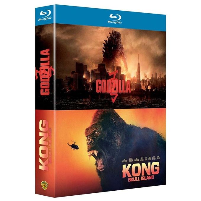 Warner Home Video Godzilla e Kong Skull Island Coffret Blu-ray 2 Film Fantastici DTS-HD 7.1 242 min