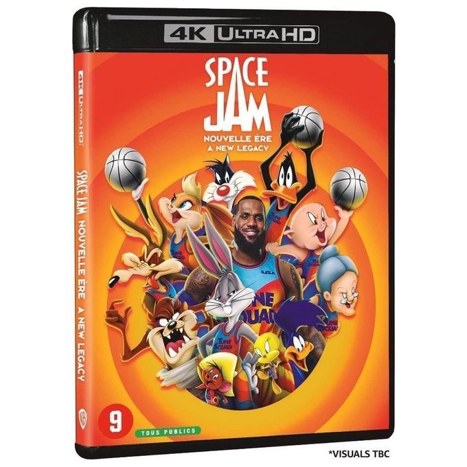 Warner Bros Space Jam Una Nuova Sfida Blu-ray 4K Ultra HD LeBron James Looney Tunes 2 Dischi HDR10 Dolby Atmos