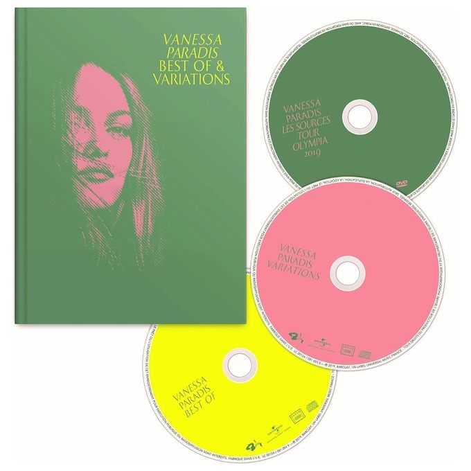 Universal Music Vanessa Paradis Best of and Variations Raccolta Musicale 2 CD 1 DVD Lingua Francese