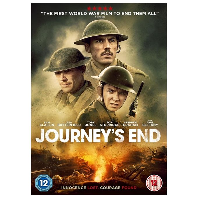 Lionsgate UK JOURNEY'S END DVD Film di Guerra Sam Claflin Paul Bettany 108 min Regione 2 2017