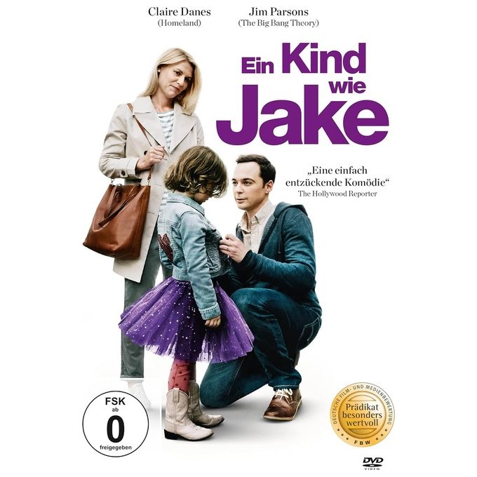 PLAION 1059036 Ein Kind wie Jake DVD Film Commedia Drammatica 2018 Claire Danes Jim Parsons Dolby Digital 5.1