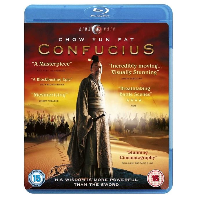 Cine Asia Confucius Blu-ray Regione B Film Biografico Chow Yun-Fat Dramma Storico Edizione Regno Unito