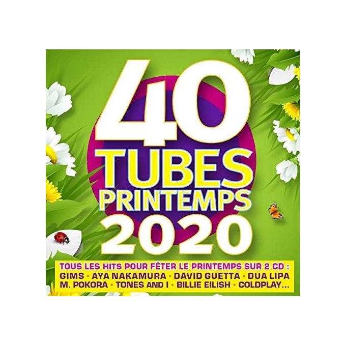 Warner Music France 40 Tubes Printemps 2020 Compilation CD Various Artists 2 Dischi Pop Dua Lipa The Weeknd Billie Eilish Justin Bieber