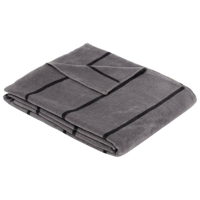 Bugatti IB-2488-150-200-800-027 Coperta Jacquard 150x200 cm Grigio Nero colore Grigio Nero