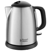 Russell Hobbs Bollitore Compatto Adventure 1 Litro Filtro Anticalcare 2400W Acciaio Satinato