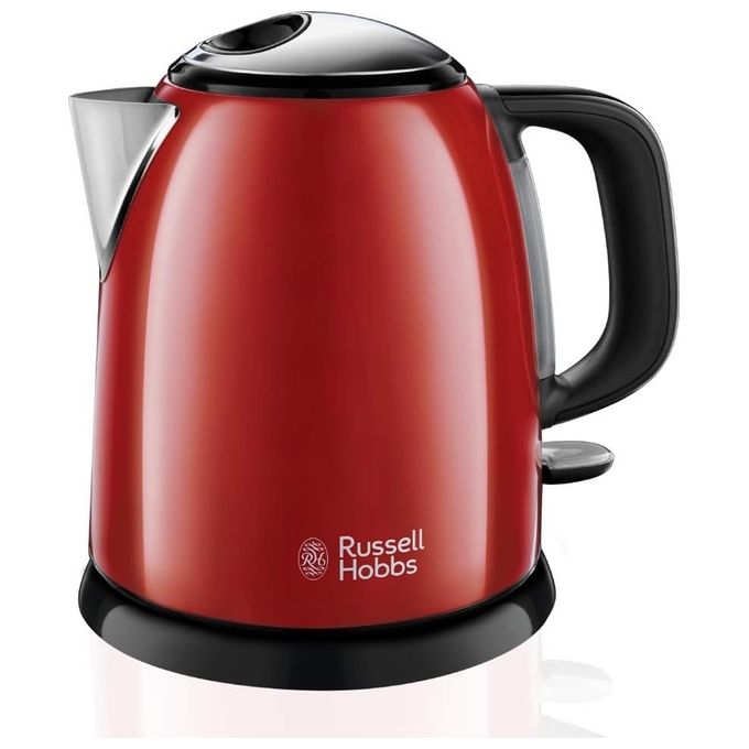 Russell Hobbs Bollitore Compatto Colours Plus 1 Litro Filtro Anticalcare 2400W Rosso