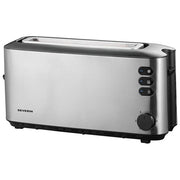 Severin AT 2515 Tostapane a Fessura Lunga 2 Fette Scaldapanini Integrato Scongelamento Riscaldamento 1000 W colore Nero