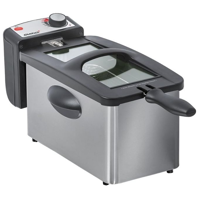 Steba DF 180 Friggitrice in Acciaio Inox 3 L con Finestra XXL 2000 W colore Acciaio Inox
