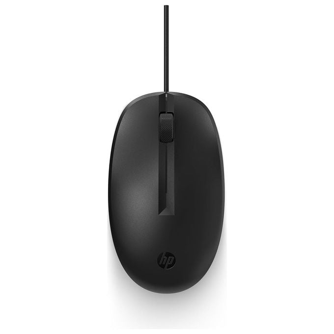 HP Mouse 125 Wired Cablato USB Nero