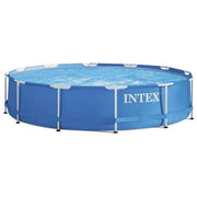 Intex Piscina Fuori Terra Metal Frame Rotonda con Pompa Filtro Acciaio e PVC Blu 366x76 cm 2006 L-h