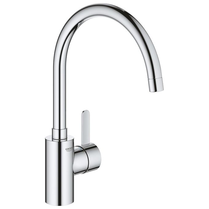 GROHE 32843002 Eurosmart Cosmopolitan Miscelatore Monocomando per Lavello Alta e Girevole Tecnologia GROHE SilkMove e GROHE Zero colore Cromo