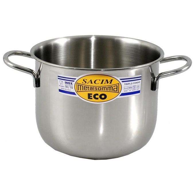 Metalsomma SCM600666 Cuocipasta 6 Litri Acciaio Inox Fondo Superthermical colore Acciaio Inox lucido