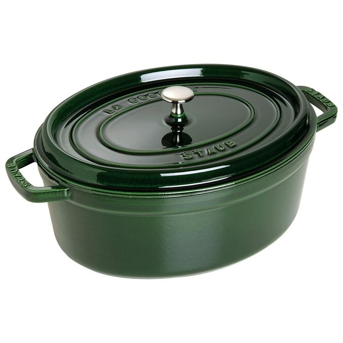 Staub La Cocotte 33cm Ovale Verde Basilico Ghisa