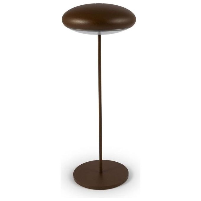 Broggi 4110317001 Nuvola Lampada da Tavolo LED Portatile Ricaricabile Autonomia 12 Ore IP54 colore Rame ruggine