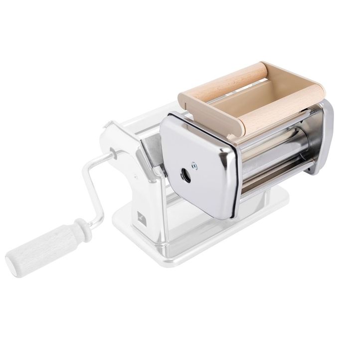 Imperia 4400 Accessorio Ravioli Maker 3 per Macchine Pasta iPasta e Titania 3 Ravioli 3x3 cm Legno e Acciaio colore Acciaio