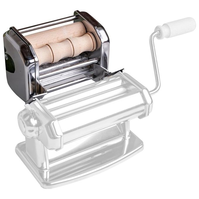 Imperia 4450 Mille Gnocchi Accessorio Macchina Pasta Cavatelli Gnocchetti Sardi Rigatelli Acciaio Inox e Legno colore Inox