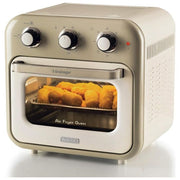 Ariete 4632 Friggitrice ad aria 2in1 con Forno Vintage 16 L 1400 W Timer 60 min Doppio Vetro Girarrosto colore Beige