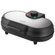 Unold 48165 Pancake Maker Americano 2 Piastre Antiaderenti 13,5 cm 1000 W Termostato Regolabile colore Nero