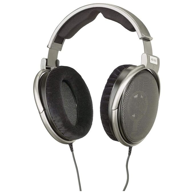 Sennheiser 508825 HD 650 Cuffie Stereo Dinamiche Aperte 300 Ohm 103 dB Cavo 3 m Rimovibile Connettore 6,3 mm Placcato Oro colore Nero Titanio Grigio
