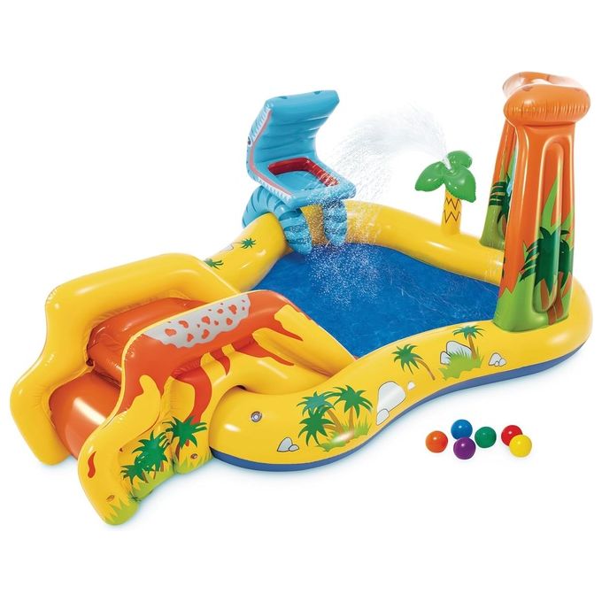 Intex Playground Dinosauri Multicolore 249 x 191 x 109 cm 57444NP