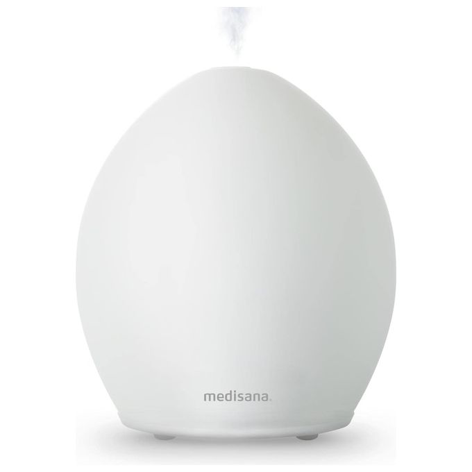 Medisana AD 635 Diffusore di Aromi a Ultrasuoni 100 ml Luce LED 6 Colori Spegnimento Automatico colore Bianco