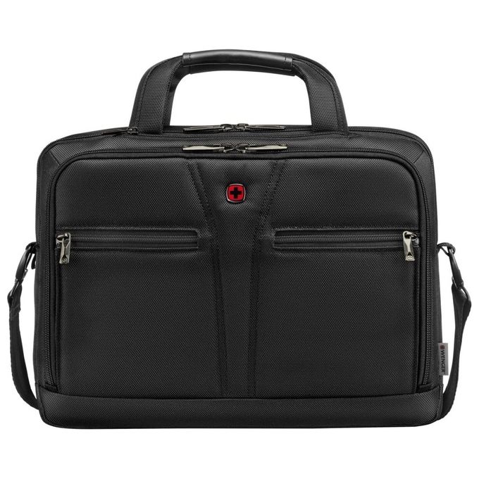 Wenger 612267 BC Pro Borsa per Notebook fino a 16'' con Scomparto Regolabile Materiale PET Riciclato Protezione RFID Colore Nero