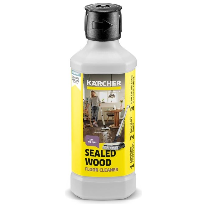 Kärcher 6.295-941.0 RM 534 Detergente Protettivo Parquet 500 ml Profumo Limone Legno Verniciato colore Bianco