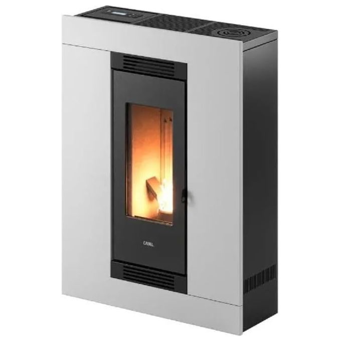 CADEL 7023039 LUCE PLUS Stufa a pellet 8,5 kW canalizzabile colore Bianco