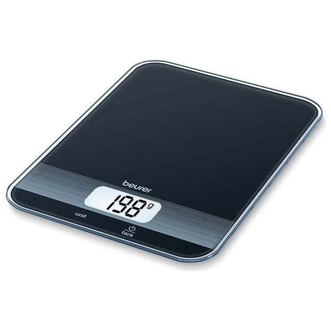 Beurer KS19 Bilancia da Cucina Elettronica 5 Kg precisione 1 g Display LCD Funzione Tara colore Nero
