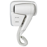 MO-EL MOE720 Furbì Asciugacapelli a Pistola 1200 W a Due Velocita' con Prese Integrate per Rasoio colore Bianco
