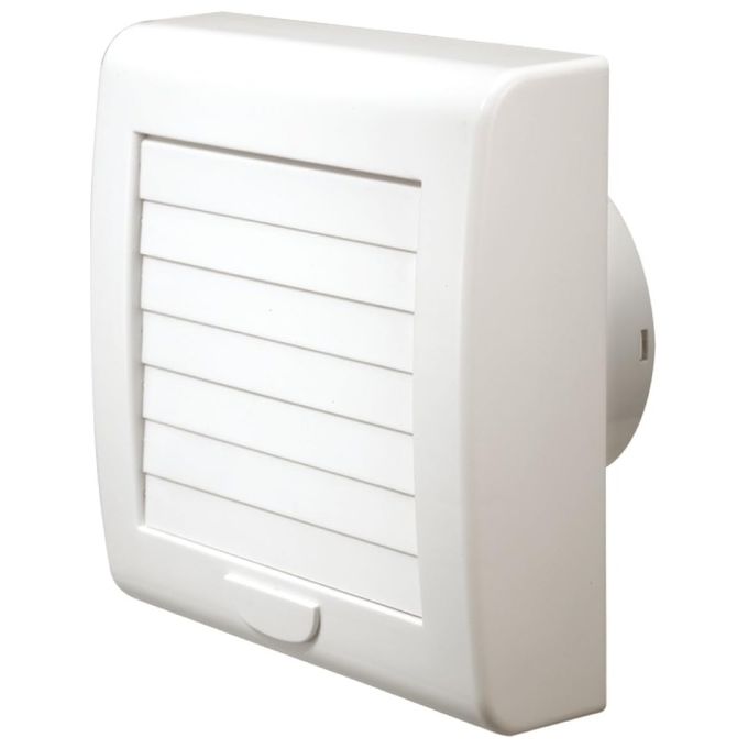 La Ventilazione AA12G Aspiratore Elicoidale con Serranda Automatica 150 m³-h 20 W IPX4 colore Bianco