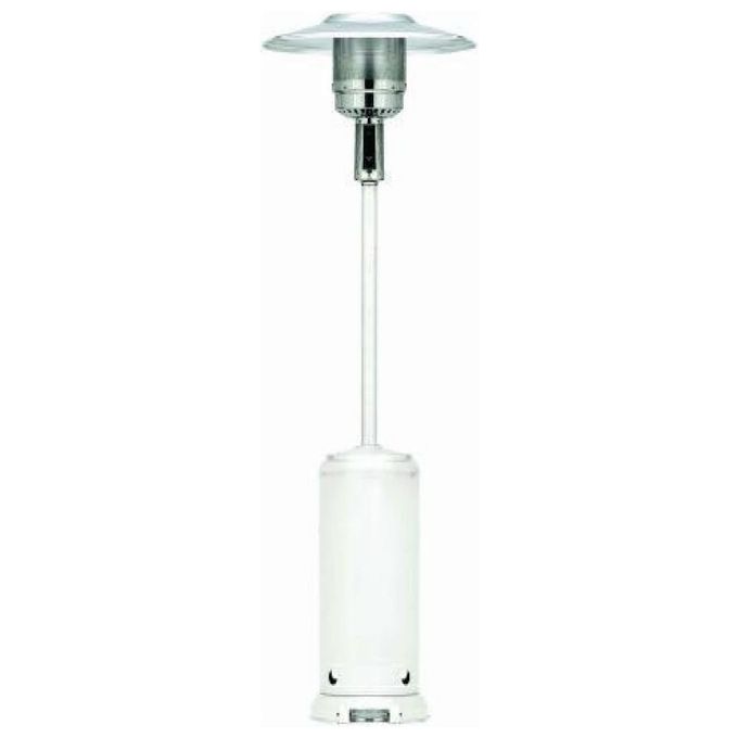 Vigor 97906-10 Blinky Stufa a Gas per Esterni 12000 W Altezza 225 cm con Lanterna Integrata e Accensione Piezo Colore Bianco
